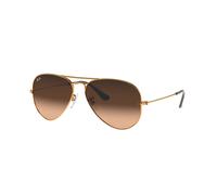 Ray - Ban Unisex Ray - Ban RB3025 AVIATOR 9001A5 Gafas de sol Metal Marrón Rosa Piloto Normal