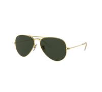 Ray-Ban Gafas de sol RB3025 Aviator Large Metal W3400 Oro Arista G-15 Verde 58 Unisex