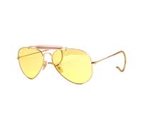 Ray - Ban Unisex Ray - Ban RB3030 OUTDOORSMAN AMBERMATIC Yellow Gafas de sol Metal Oro Amarillo Piloto Fotocromático