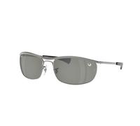 Ray - Ban Unisex Ray - Ban RB3119M OLYMPIAN I DELUXE 928040 Gafas de sol Metal Gris Verde Redonda Espejo