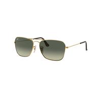 Ray - Ban Unisex Ray - Ban RB3136 CARAVAN 181/71 Gafas de sol Metal Oro Gris Cuadrada Normal Sombreado