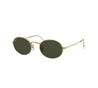 Ray - Ban Unisex Ray - Ban RB3547 OVAL 001/31 Gafas de sol Metal Oro G15 Redonda Normal
