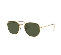 Ray - Ban Unisex Ray - Ban RB3548 HEXAGONAL 919631 Gafas de sol Metal Oro Verde G15 Geométrico Normal
