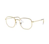Ray - Ban Unisex RB3548 HEXAGONAL 9196BF Gafas de sol Metal Oro Transparente Geométrico Normal