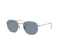 Ray - Ban Unisex RB3548N HEXAGONAL 003/02 Gafas de sol Acero Plata Azul Geométrico Polarizado