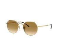 Ray - Ban Unisex Ray - Ban RB3565 JACK 001/51 Gafas de sol Metal Oro Marrón Geométrico Normal Sombreado