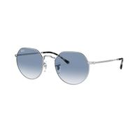 Ray - Ban Unisex Ray - Ban RB3565 JACK 003/3F Gafas de sol Metal Plata Azul Geométrico Normal Sombreado