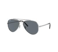 Ray - Ban Unisex Ray - Ban RB3625 NEW AVIATOR 003/R5 Gafas de sol Metal Plata Azul Piloto Normal