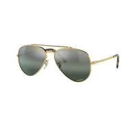 Ray - Ban Unisex Ray - Ban RB3625 NEW AVIATOR 9196G6 Gafas de sol Metal Oro Plata Piloto Polarizado Sombreado