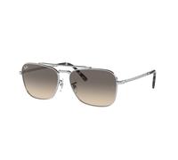 Ray - Ban Unisex Ray - Ban RB3636 NEW CARAVAN 003/32 Gafas de sol Metal Plata Gris Cuadrada Normal Sombreado