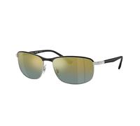 Ray - Ban Unisex Ray - Ban RB3671CH CHROMANCE 9144J0 Gafas de sol Metal Negro Pillow Polarizado Sombreado