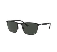 Ray - Ban Unisex Ray - Ban RB3686 186/K8 Gafas de sol Acero Negro Gris Cuadrada Polarizado