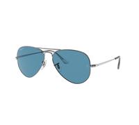 Ray - Ban Unisex Ray - Ban RB3689 AVIATOR METAL II 004/S2 Gafas de sol Metal Gris Azul Piloto Polarizado