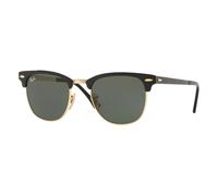 Ray - Ban Unisex Ray - Ban RB3716 CLUBMASTER METAL 187 Gafas de sol Metal Negro G15 Cuadrada Normal