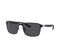 Ray - Ban Unisex Ray - Ban RB3721 186/87 Gafas de sol Metal Negro Gris Cuadrada Normal