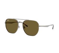 Ray - Ban Unisex Ray - Ban RB3724D 004/73 Gafas de sol Metal Gris Marrón Geométrico Normal
