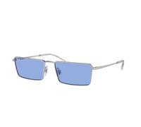 Ray - Ban Unisex Ray - Ban RB3741 EMY 003/80 Gafas de sol Metal Plata Azul Cuadrada Normal