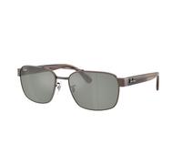 Ray - Ban Unisex Ray - Ban RB3751 925940 Gafas de sol Metal Bronce Verde Cuadrada Reflejado