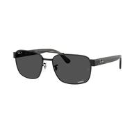 Ray - Ban Unisex Ray - Ban RB3751CH 002/K8 Gafas de sol Metal Negro Gris Cuadrada Polarizado