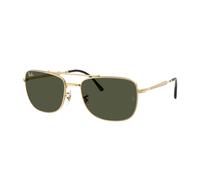 Ray - Ban Unisex Ray - Ban RB3755 001/31 Gafas de sol Metal Oro Verde Cuadrada Normal