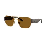 Ray - Ban Unisex Ray - Ban RB3756 001/33 Gafas de sol Metal Oro Marrón Cuadrada Normal