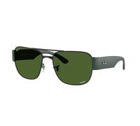 Ray - Ban Unisex Ray - Ban RB3756CH 9269P1 Gafas de sol Metal Negro Verde Cuadrada Polarizado