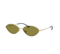Ray-Ban Kai, Gafas Unisex Adulto, Oro pálido/Verde 9213/2, 56 mm
