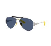 Ray - Ban Unisex Ray - Ban RB3762M F06480 Gafas de sol Metal Plata Azul Pantos Normal