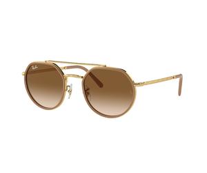Ray - Ban Unisex Ray - Ban RB3765 001/51 Gafas de sol Metal Oro Marrón Geométrico Normal Sombreado