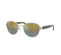 Ray-Ban Rb3766ch Chromance Gafas De Sol Gris A Rayas Montura Oro Lentes Polarizado 56-20