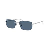 Ray - Ban Unisex Ray - Ban RB3768 003/80 Gafas de sol Metal Plata Azul Geométrico Normal