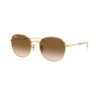 Ray - Ban Unisex Ray - Ban RB3809 001/51 Gafas de sol Metal Oro Marrón Pantos Normal Sombreado