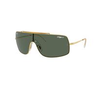 Ray - Ban Unisex Ray - Ban RB3897 WINGS III 001/71 Gafas de sol Metal Oro Verde Cuadrada Normal