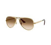Ray - Ban Unisex Ray - Ban RB3925 AVIATOR MAX 001/51 Gafas de sol Metal Oro Marrón Piloto Normal Sombreado