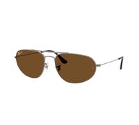 Ray - Ban Unisex Ray - Ban RB3945 004/57 Gafas de sol Metal Gris Marrón Geométrico Polarizado