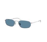 Ray - Ban Unisex Ray - Ban RB3947 003/S2 Gafas de sol Metal Plata Azul Geométrico Polarizado