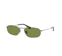Ray - Ban Unisex Ray - Ban RB3947 004/4E Gafas de sol Metal Gris Verde Geométrico Normal