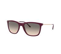 Ray - Ban Unisex Ray - Ban RB4344 653432 Gafas de sol Nylon Rojo Gris Pillow Normal Sombreado