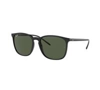 Ray - Ban Unisex Ray - Ban RB4387 601/71 Gafas de sol Inyectado Negro Verde Cuadrada Normal