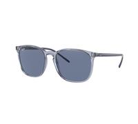 Ray - Ban Unisex Ray - Ban RB4387 639980 Gafas de sol Inyectado Azul Azul Cuadrada Normal