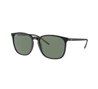 Ray - Ban Unisex Ray - Ban RB4387F 901/71 Gafas de sol Acetato Negro Verde Cuadrada Normal