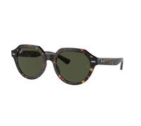 Ray - Ban Unisex Ray - Ban RB4399 GINA 902/31 Gafas de sol Inyectado Tortuga Verde Cuadrada Normal