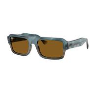 Ray - Ban Unisex Ray - Ban RB4454 FLACKO 145333 Gafas de sol Acetato Azul Marrón Cuadrada Normal