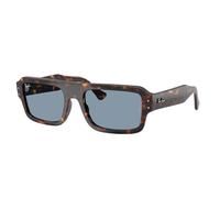 Ray - Ban Unisex Ray - Ban RB4454 FLACKO 902/56 Gafas de sol Acetato Tortuga Azul Cuadrada Normal