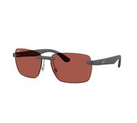 Ray - Ban Unisex Ray - Ban RB4470CH 60171B Gafas de sol Ojeada Gris Rojo Geométrico Polarizado
