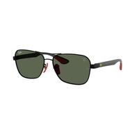 Ray - Ban Unisex Ray - Ban RB8336M F00271 Gafas de sol Metal Negro Verde Cuadrada Normal