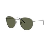 Ray - Ban Unisex Ray - Ban RBR0103S ROUND REVERSE 004/9A Gafas de sol Metal Gris Verde Pantos Polarizado