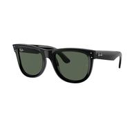 Ray - Ban Unisex RBR0502S WAYFARER REVERSE 6677VR Gafas de sol Acetato Negro Verde Cuadrada Normal
