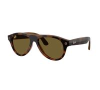 Ray - Ban Unisex Ray - Ban RW4016 Ray-Ban Meta (Gen 3) Aviator 690573 gafas inteligentes Inyectado Tortuga Marrón Piloto Normal