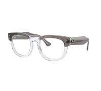 Ray - Ban Unisex Ray - Ban RX0298V MEGA HAWKEYE 8111 Monturas ópticas Acetato Gris Transparente Cuadrada Normal